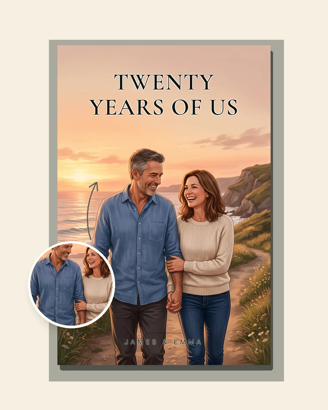 Personalised anniversary gift book β "Twenty Years of Us"