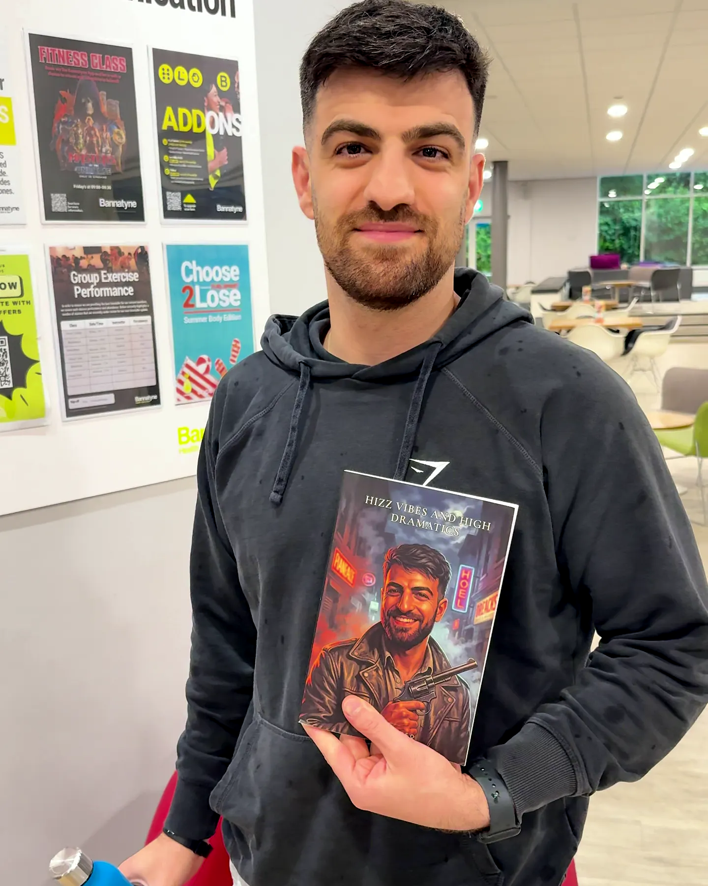 Real customer Roman holding his personalised GiftBookStory paperback