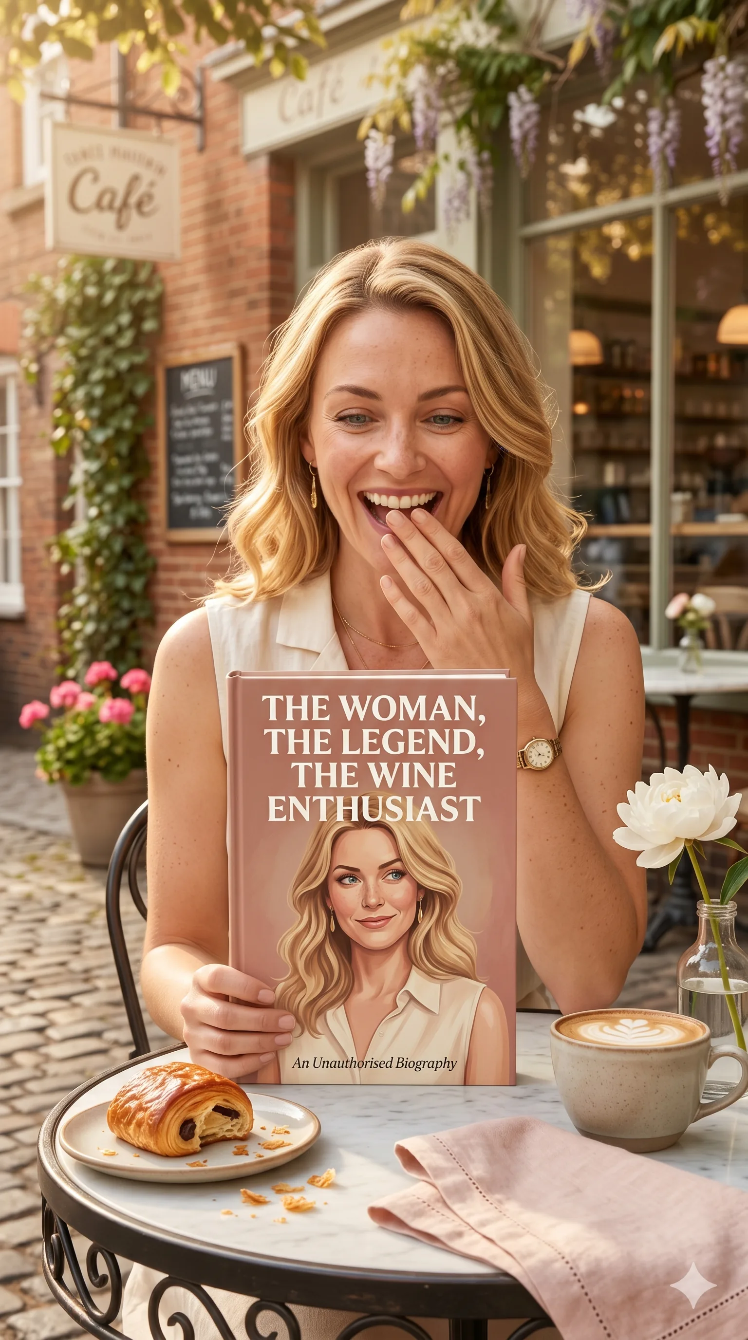 Adult opening a personalised GiftBookStory book as a birthday gift